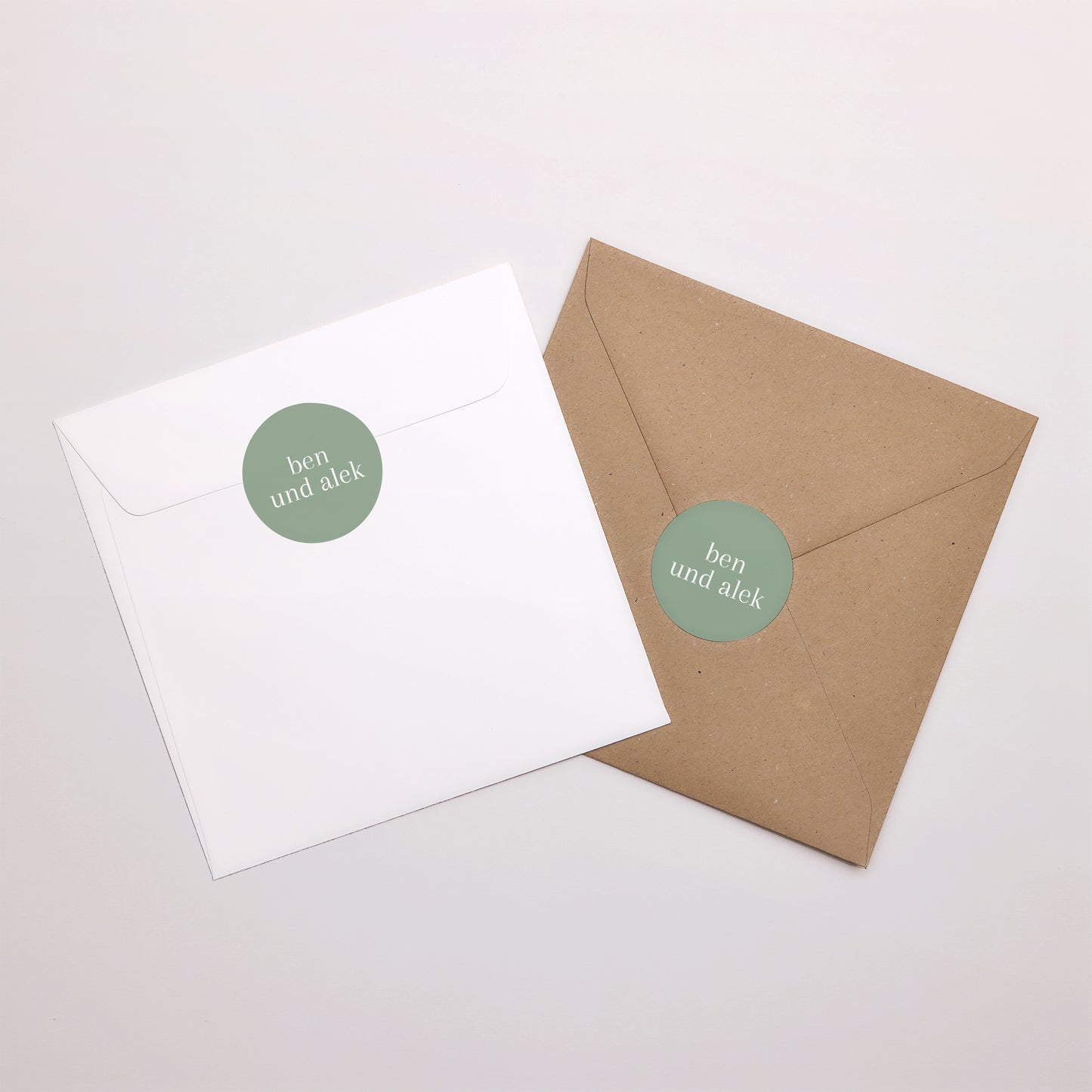 Sticker Geburt Rund Zwillinge Farbe Grün foto N° 3