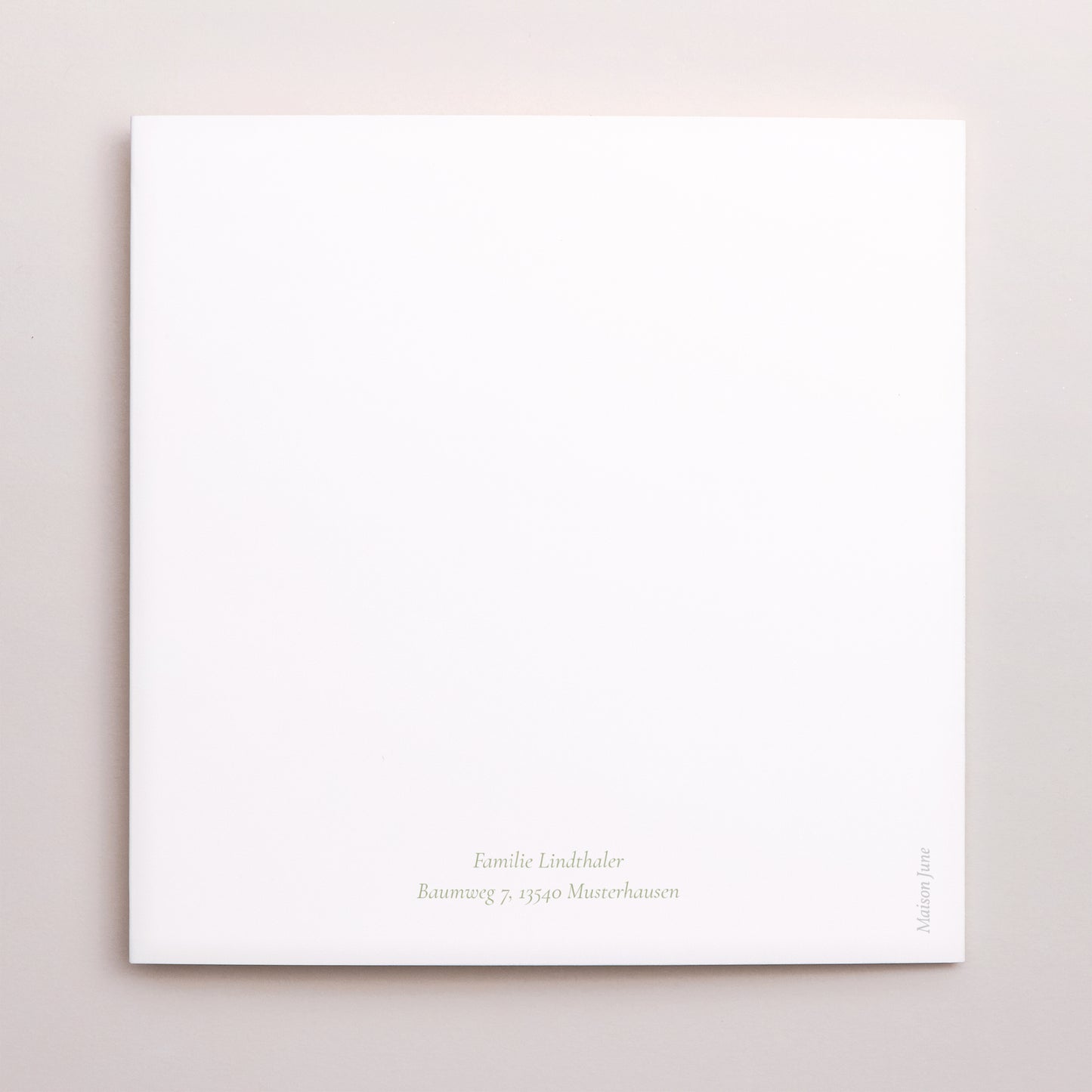 Geburtskarte Doppelflügiges Quadrat foto N° 3