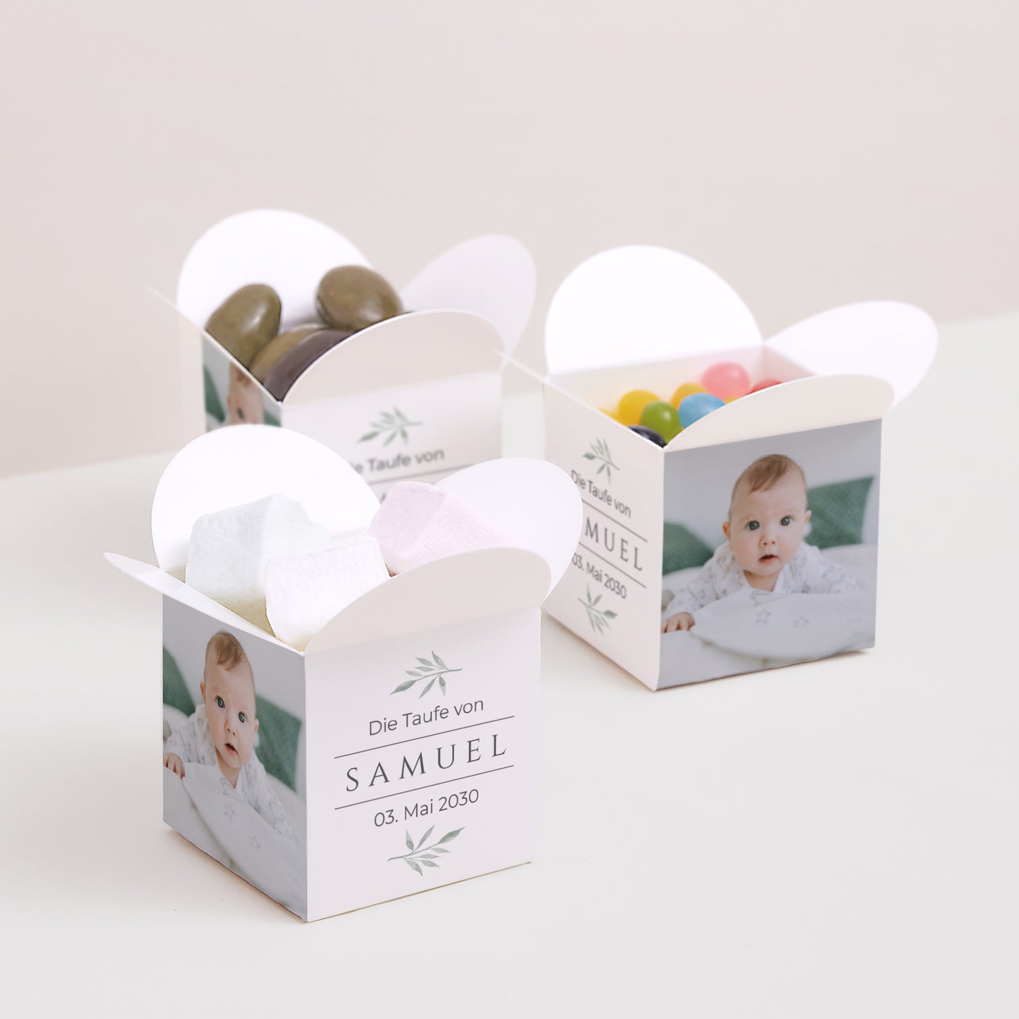 Geschenkbox Geburt Schmetterlingsöffnung Kleine Pousse foto N° 3