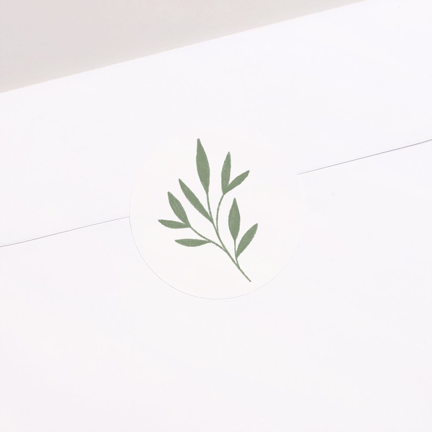 Sticker Geburt Rund Das Blumenfeld foto N° 1