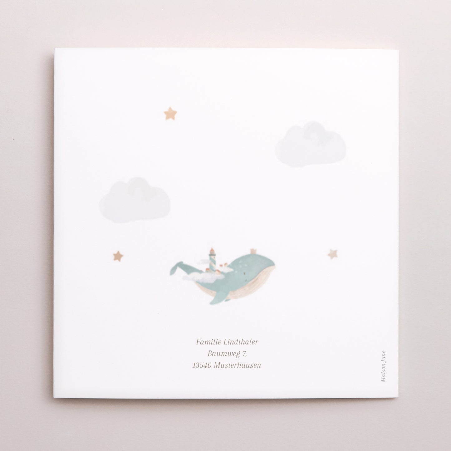 Geburtskarte Doppelflügiges Quadrat Der Leuchtturmwärter foto N° 3