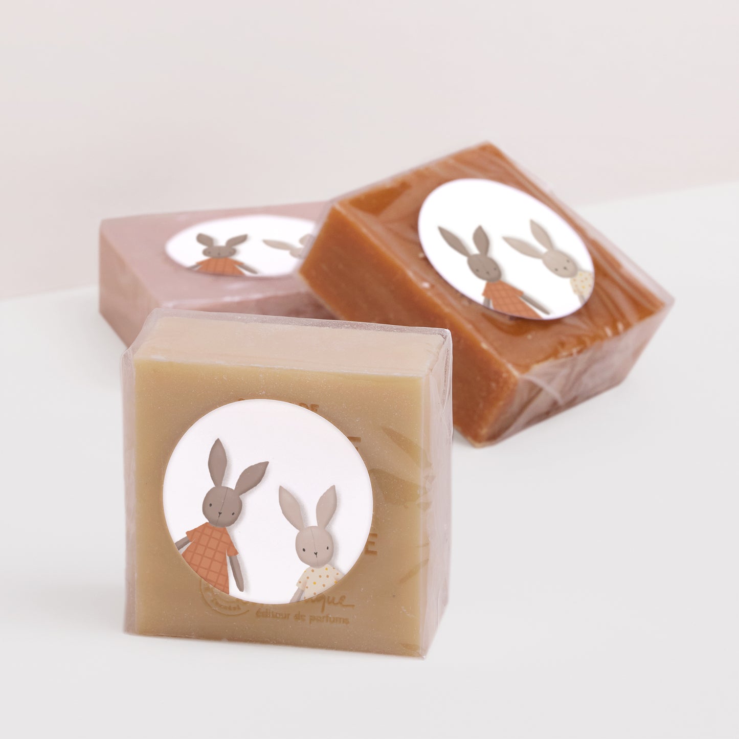Sticker Geburt Rund Kaninchen Duo foto N° 2