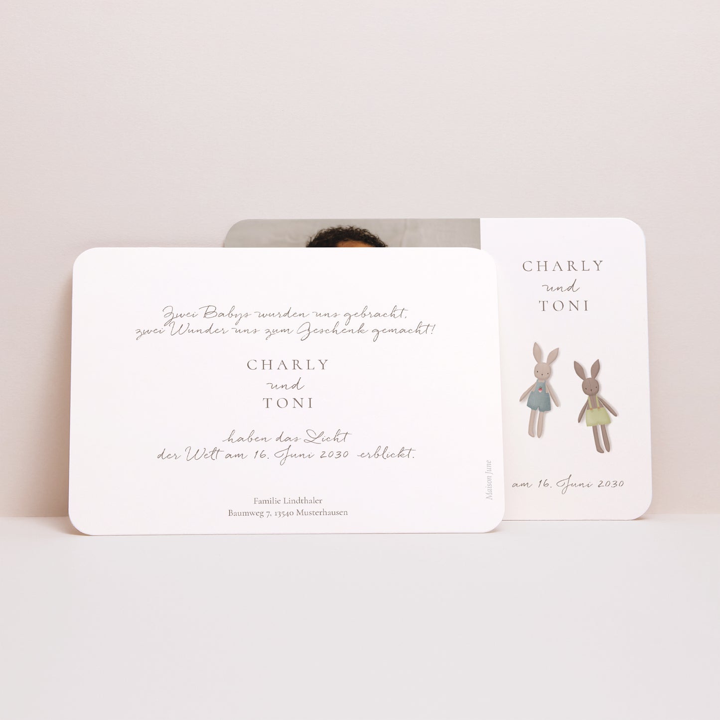 Geburtskarten Landschaft, abgerundete Ränder foto N° 3