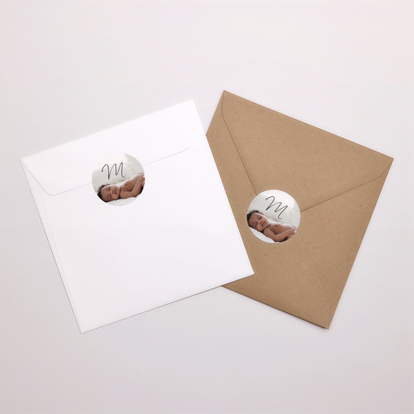 Sticker Geburt Rund Foto Keks foto N° 3