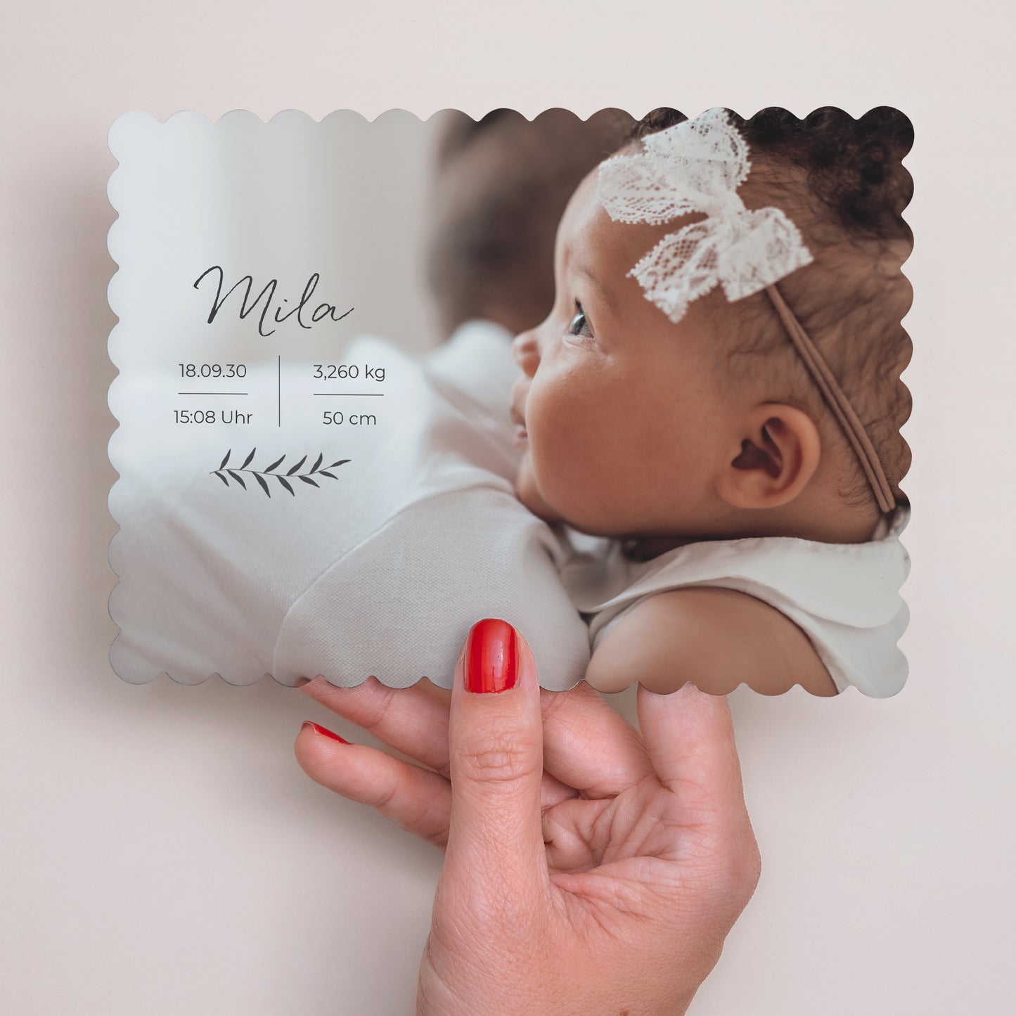 Geburtskarten Landschaft, Keksseiten foto N° 3