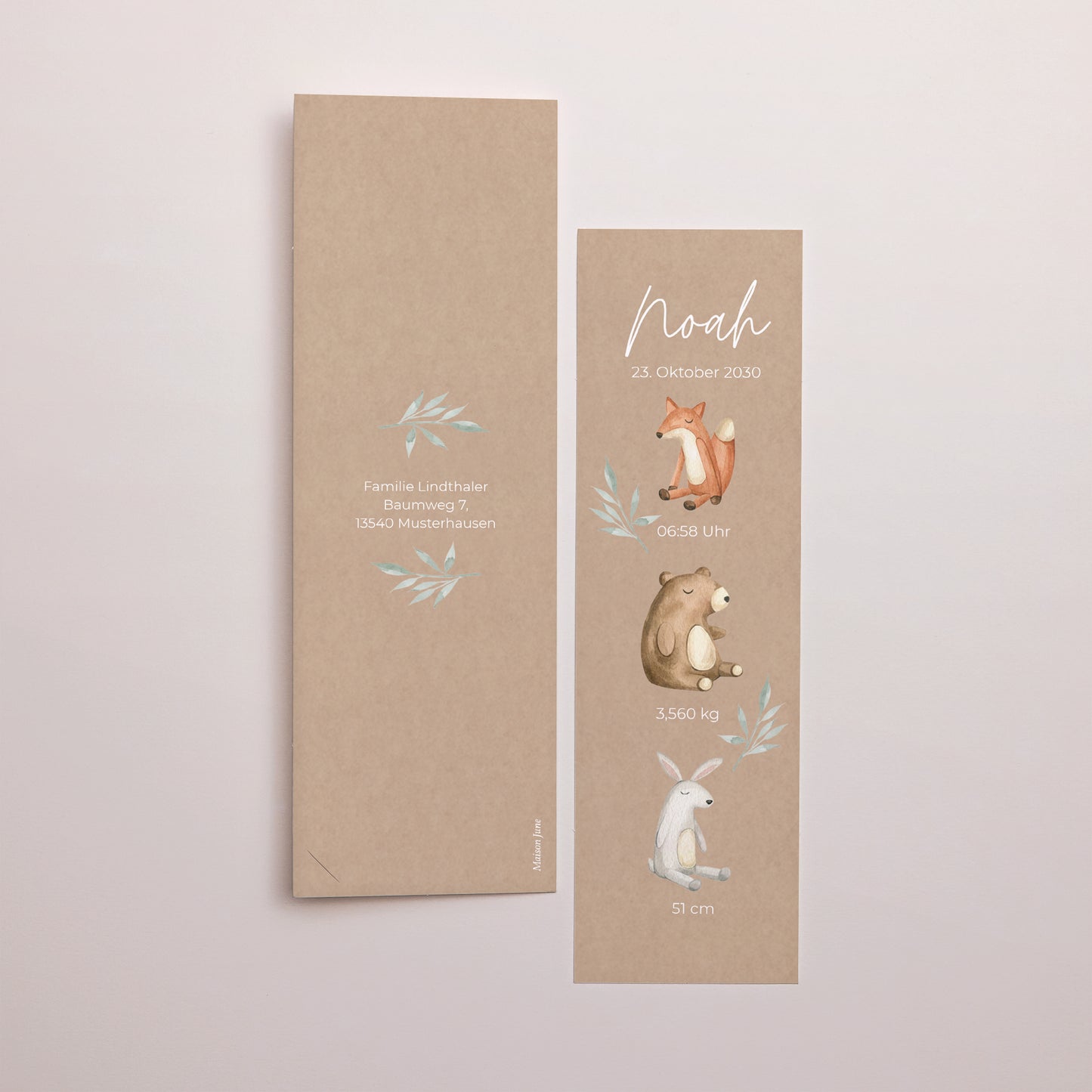 Geburtskarte Fotoautomaten Lesezeichen foto N° 3