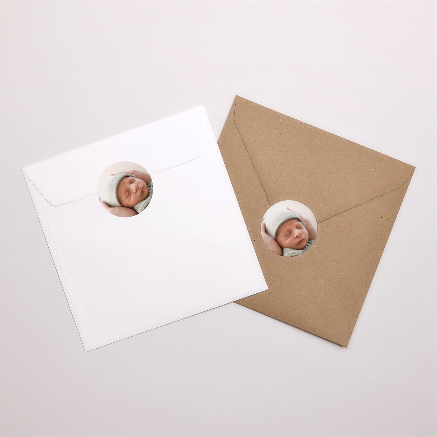 Sticker Geburt Rund Gereinigt wassergrün foto N° 3