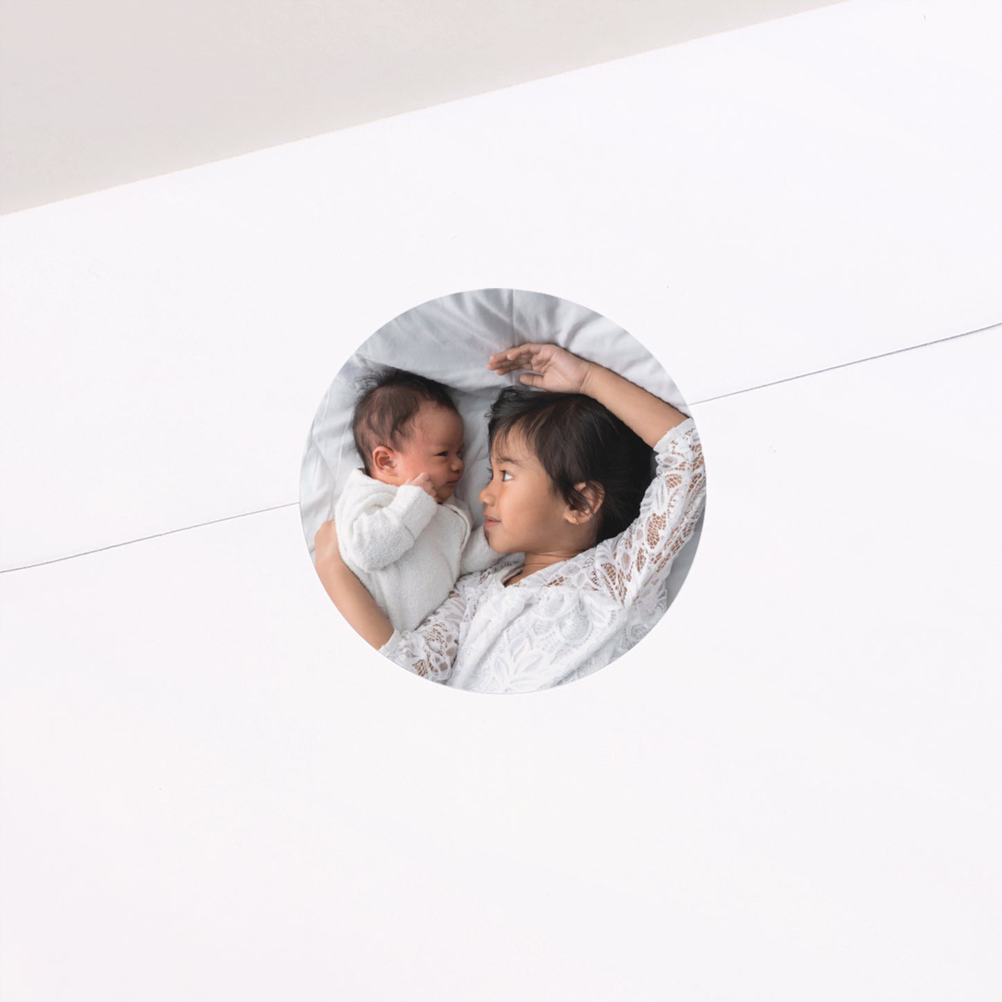 Sticker Geburt Rund Reinigen Kraft foto N° 1