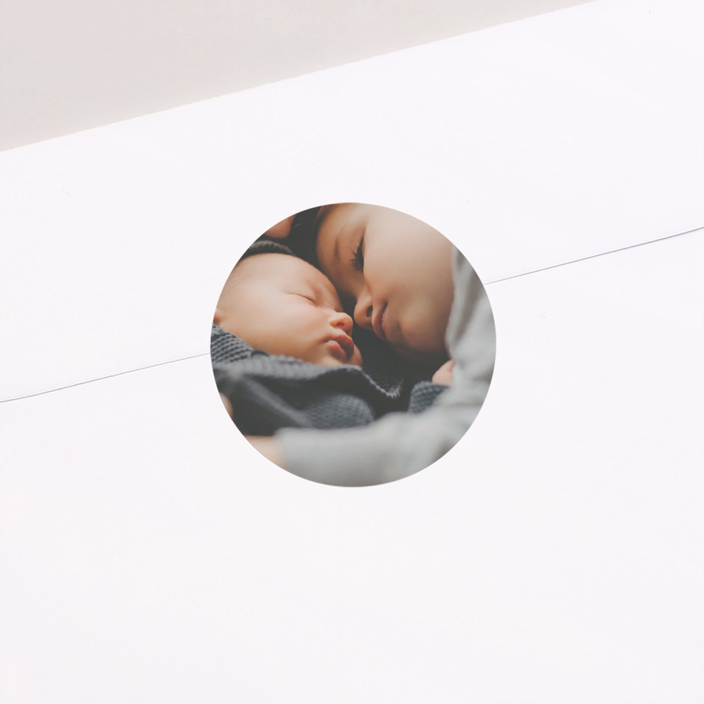 Sticker Geburt Rund foto N° 1