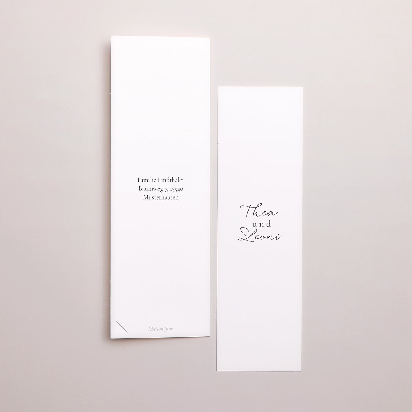 Geburtskarte Fotoautomaten Lesezeichen Multifotos Zwillinge II foto N° 3