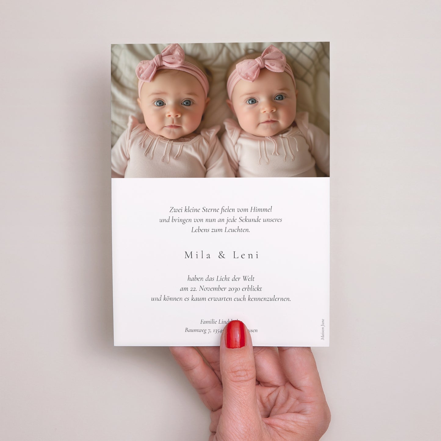 Geburtskarten die Unzertrennlichen II foto N° 3