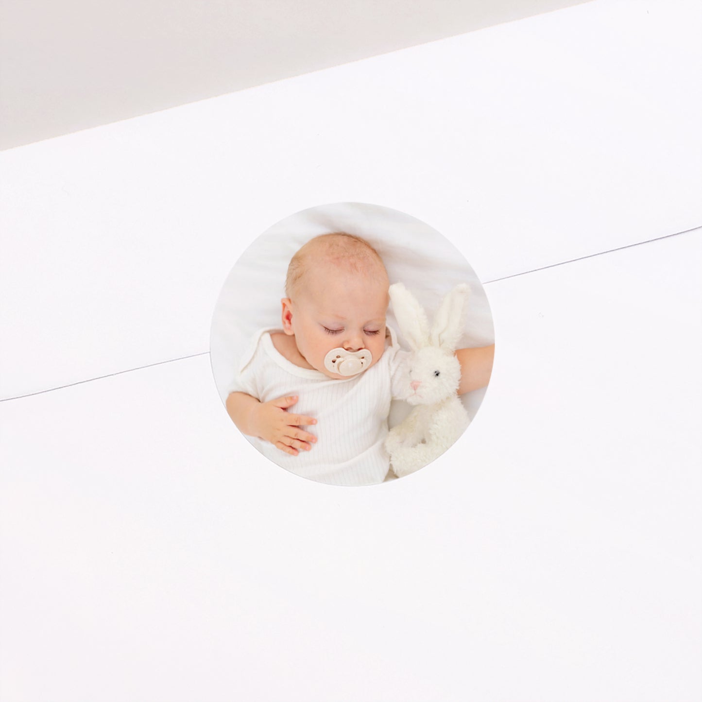 Sticker Geburt Rund goldene Piktogramme foto N° 1