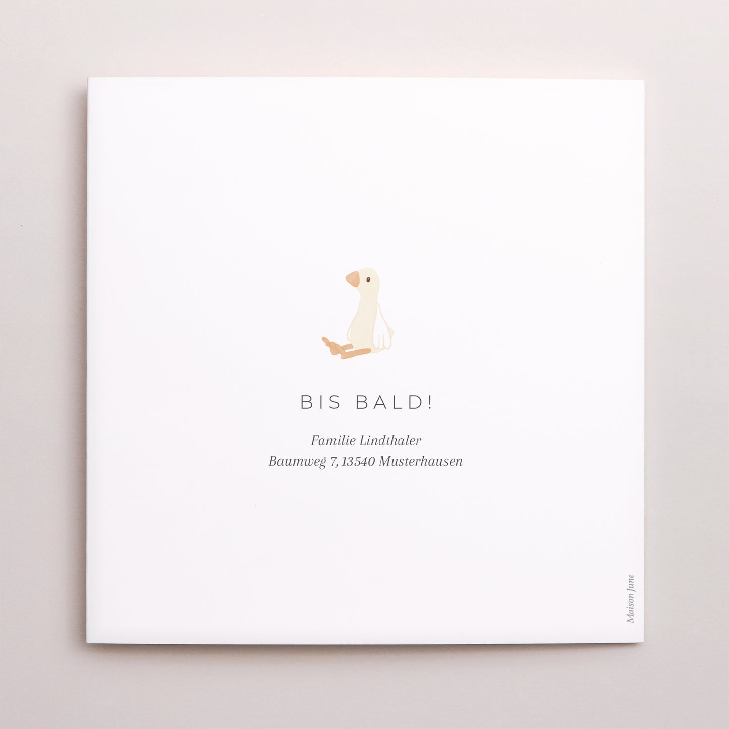 Geburtskarte Doppelflügiges Quadrat foto N° 3