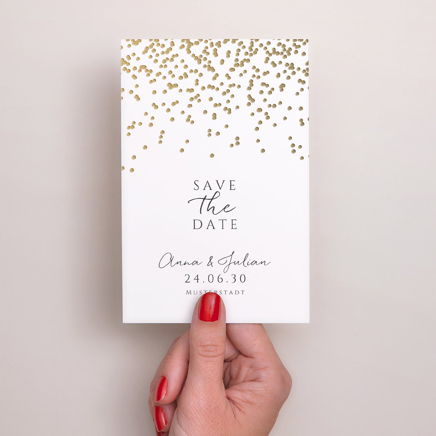 Save the date Karte Hochzeit PortraitPorträt foto N° 2