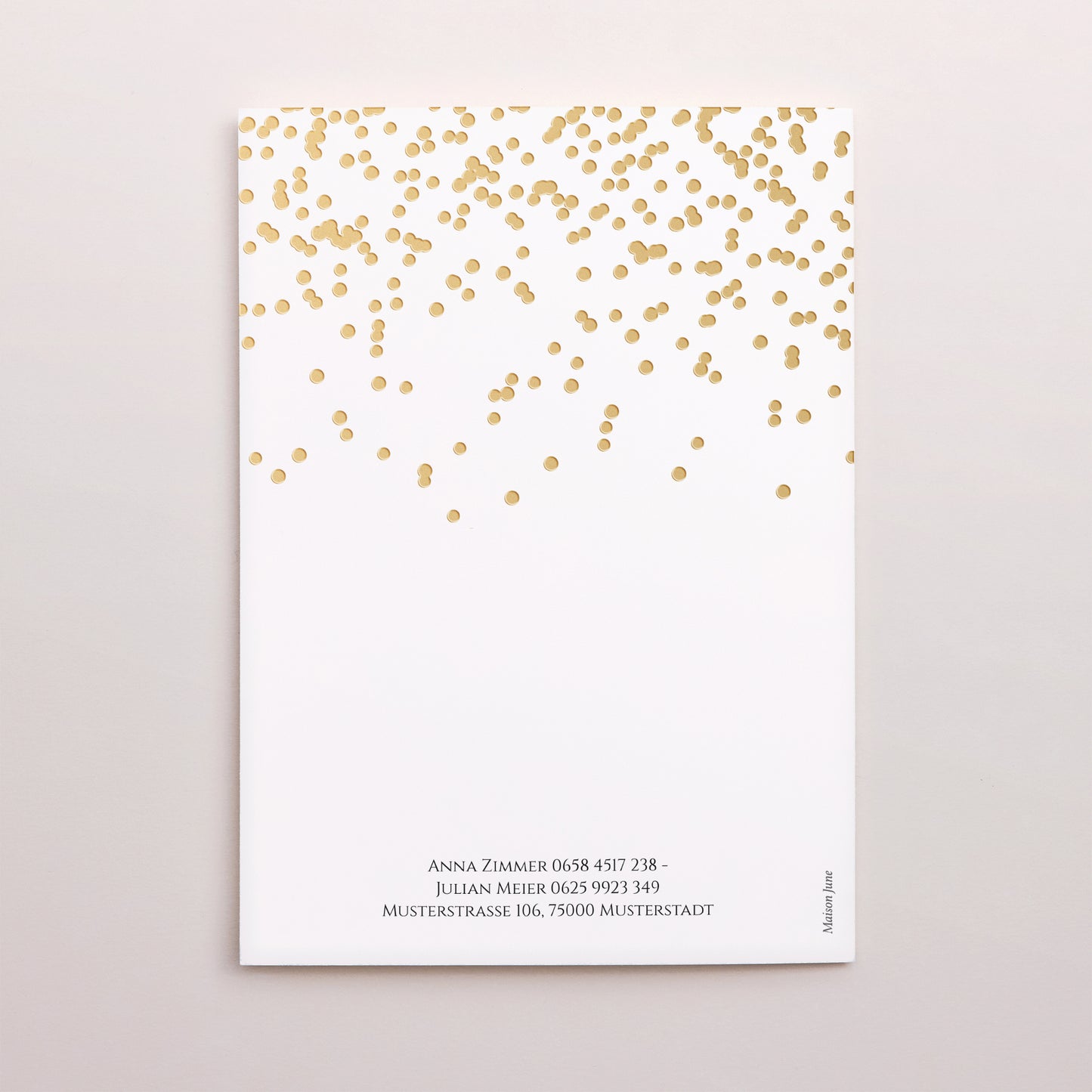 Dankeskarte Hochzeit Doppelflügelporträt foto N° 3