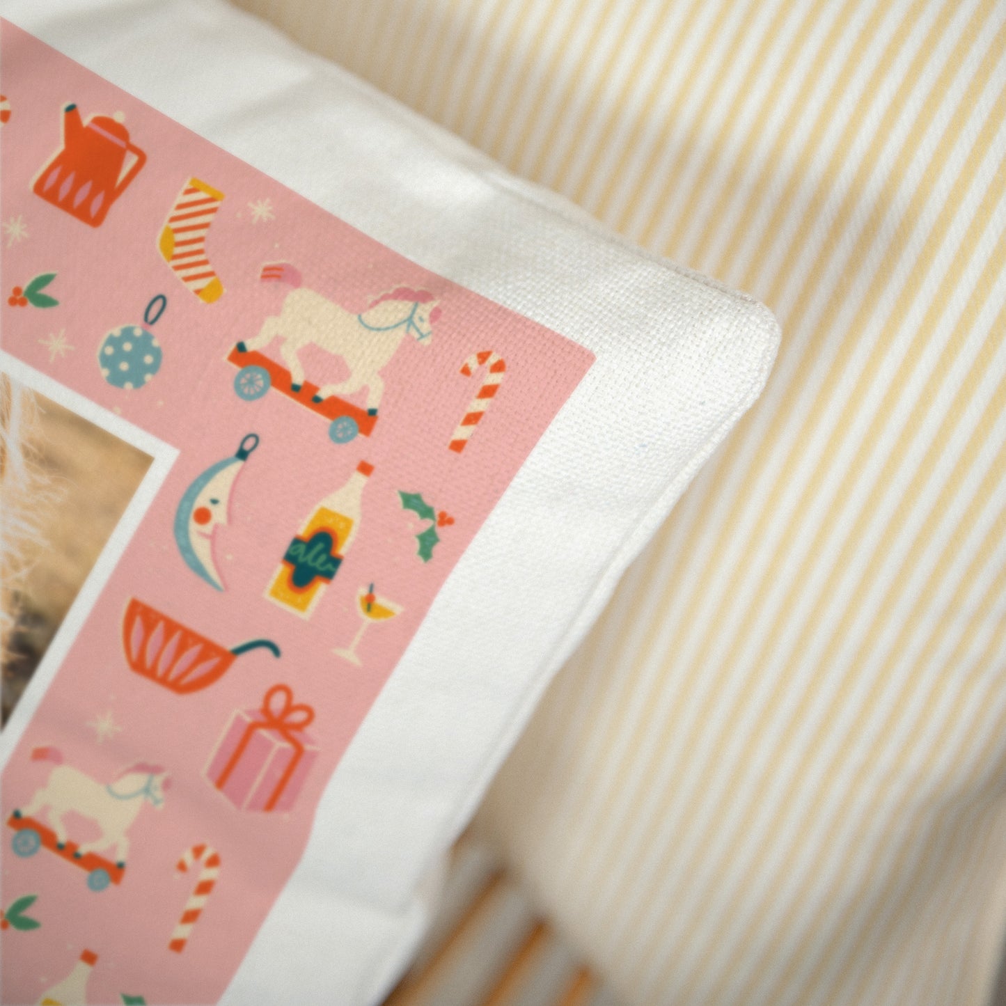 Kissen Weihnachten Natürliche Beige Weihnachtsmärchen foto N° 3