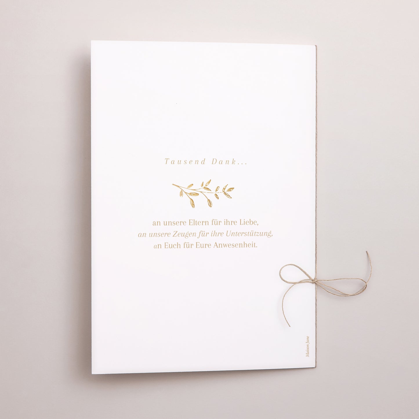 Kirchenheft Hochzeit Doppelflügel goldener Blumenkranz foto N° 3