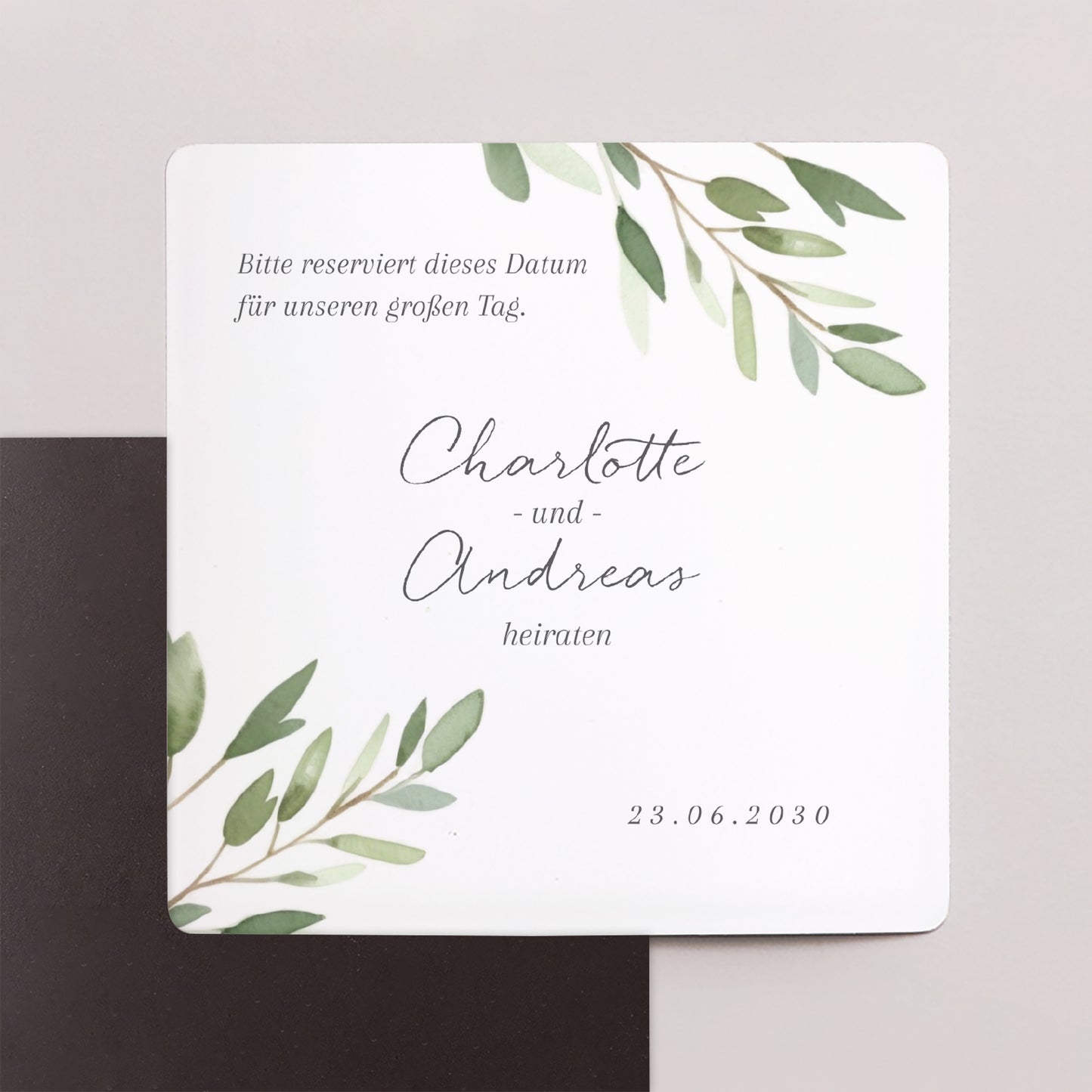 Save the date Karte Hochzeit Satz von 9, magnetisch. foto N° 1