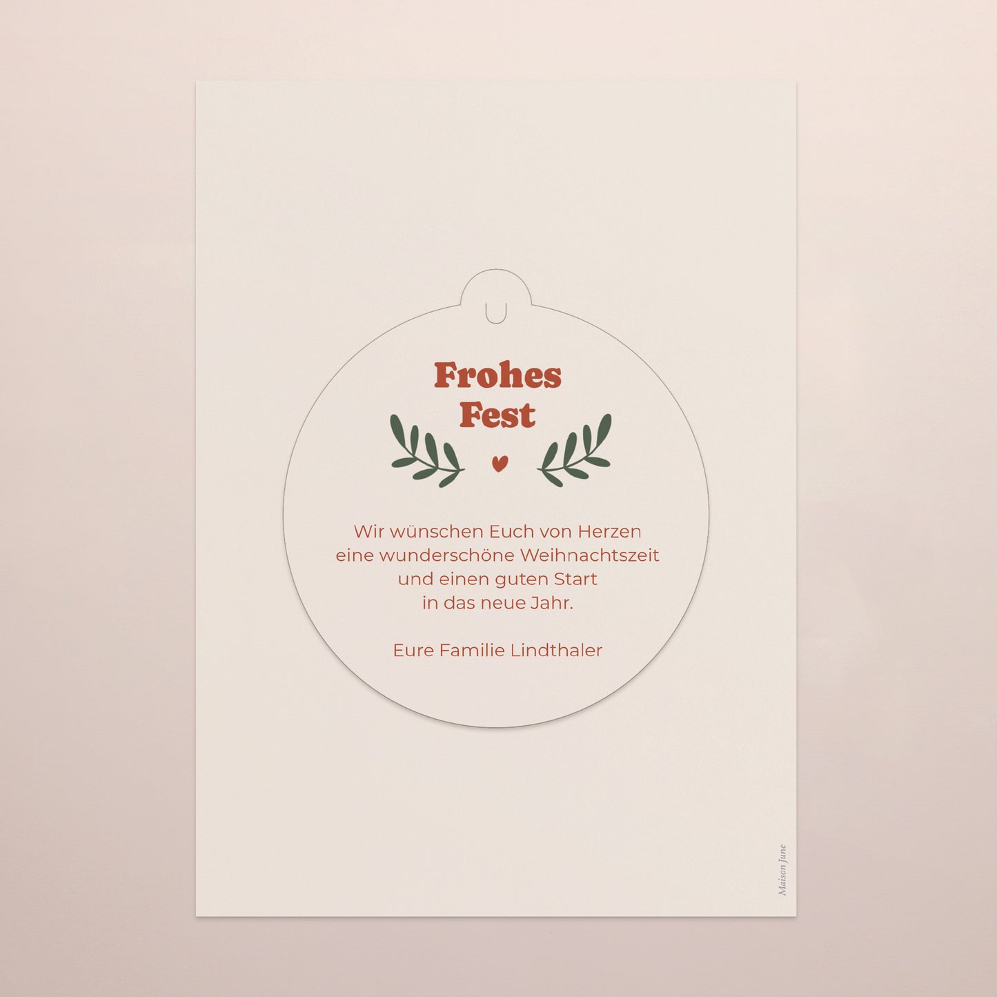 Weihnachtskarte Weihnachten Abnehmbar Motiv zum Aushängen foto N° 3