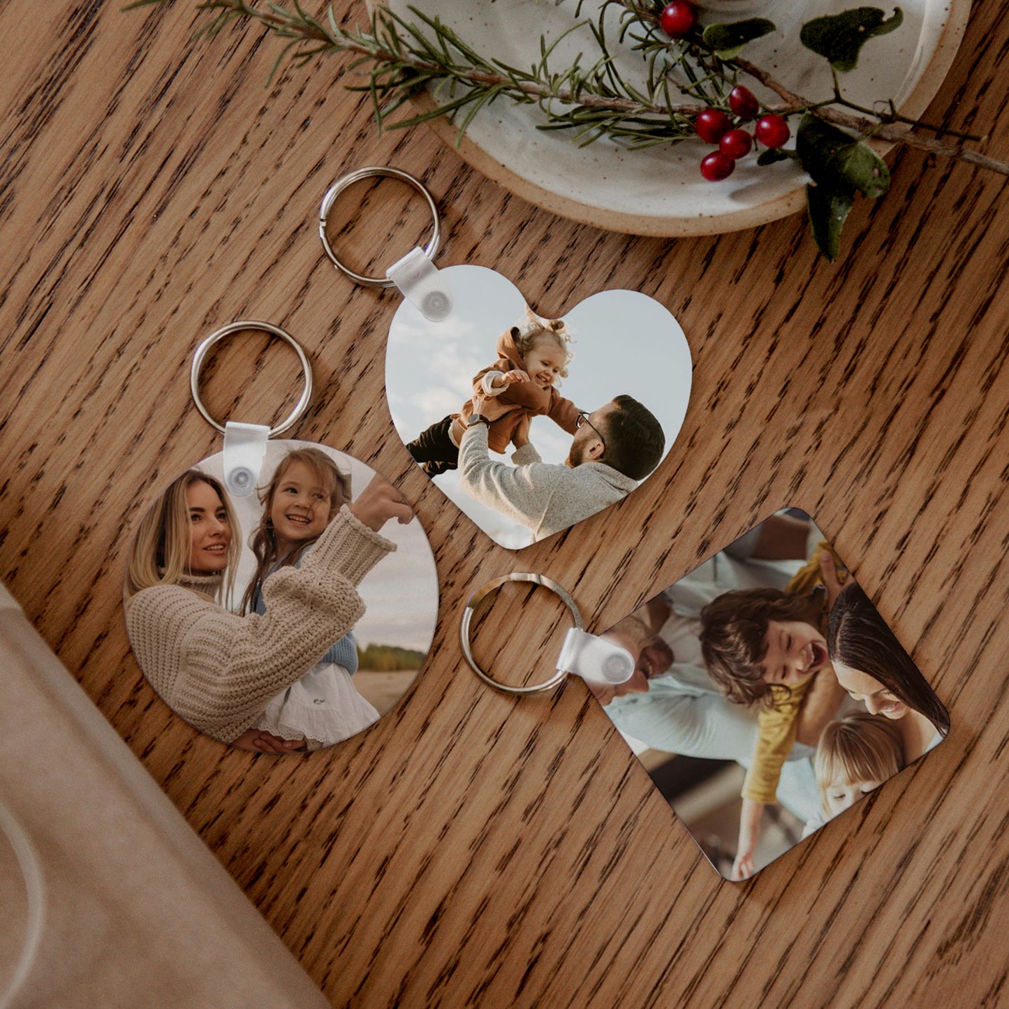 Schlüsselanhänger Objekte Herz happy family foto N° 3