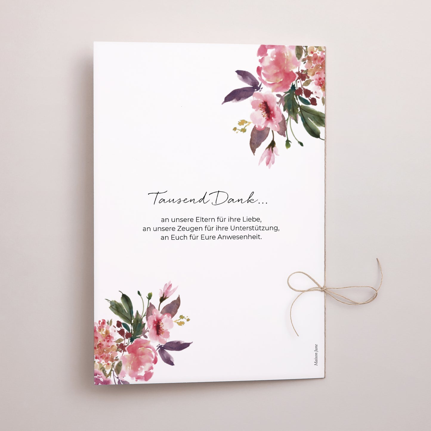 Kirchenheft Hochzeit Doppelflügel Mini Blümchen foto N° 3