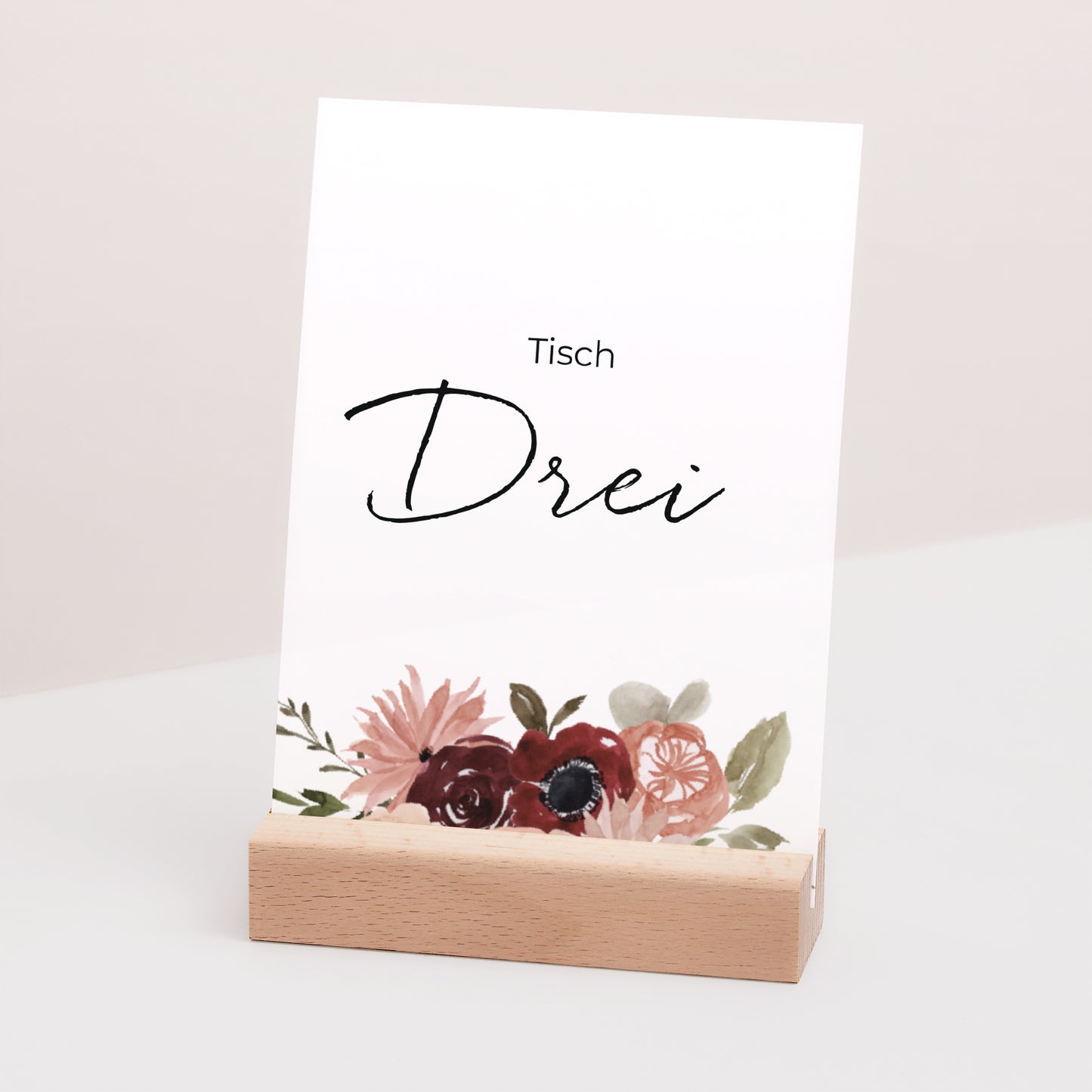 Tischnummern Hochzeit Rechteck foto N° 3