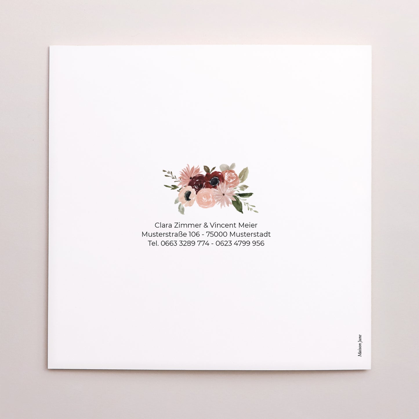 Hochzeitseinladung Doppelflügelfenster foto N° 3