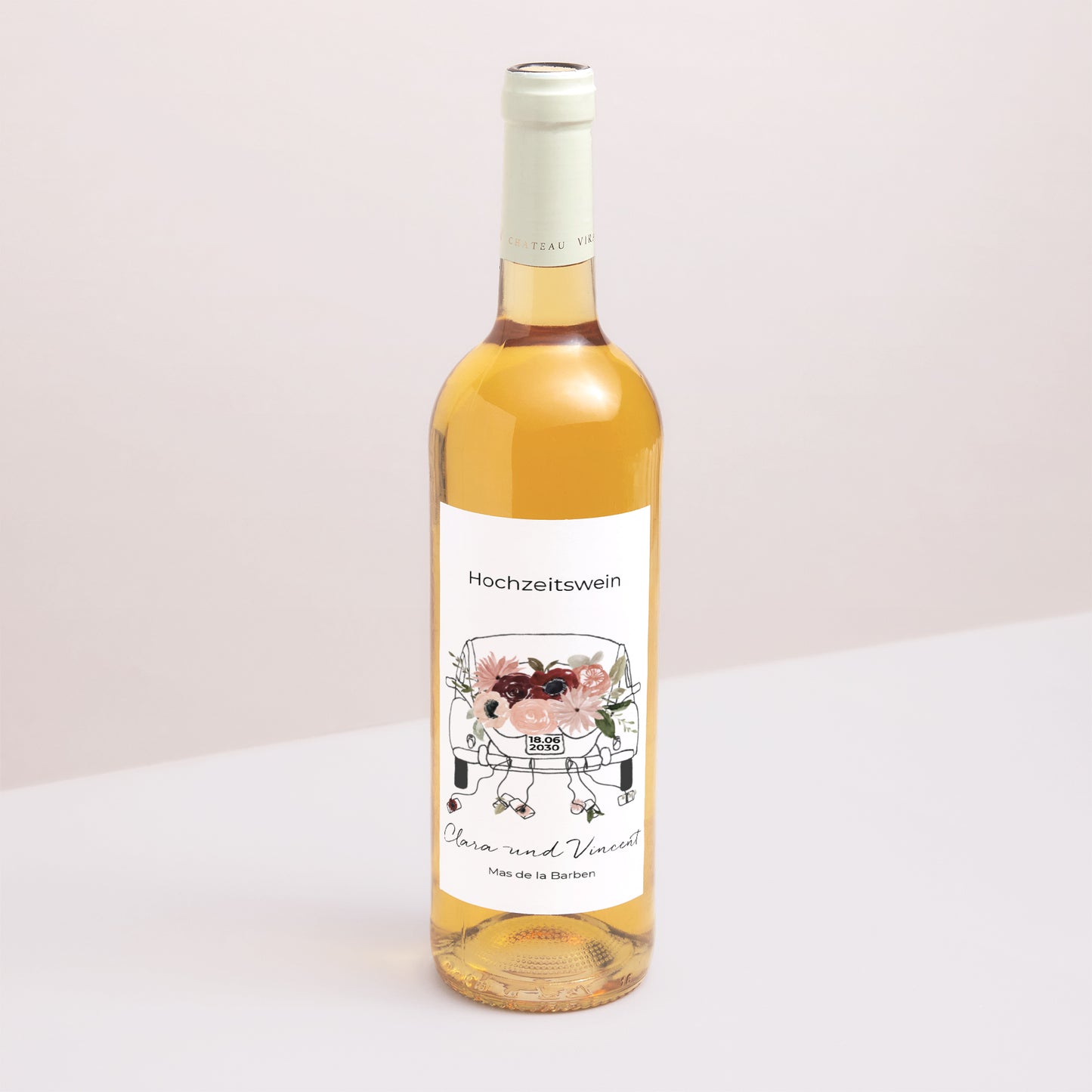 Flaschenetikett Hochzeit Porträt foto N° 1