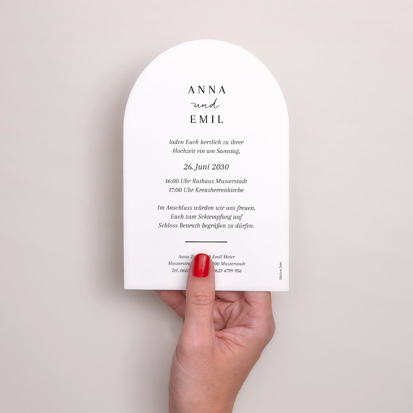 Hochzeitseinladung Arche foto N° 3