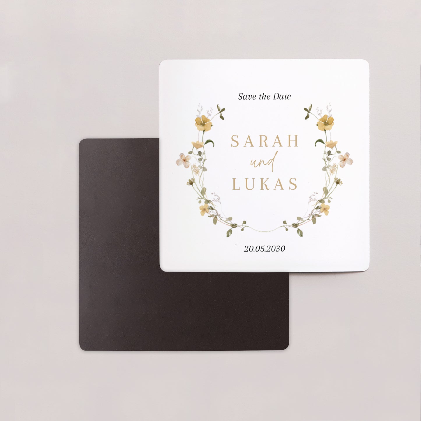 Save the date Karte Hochzeit Satz von 9, magnetisch. Wildblumen II foto N° 2