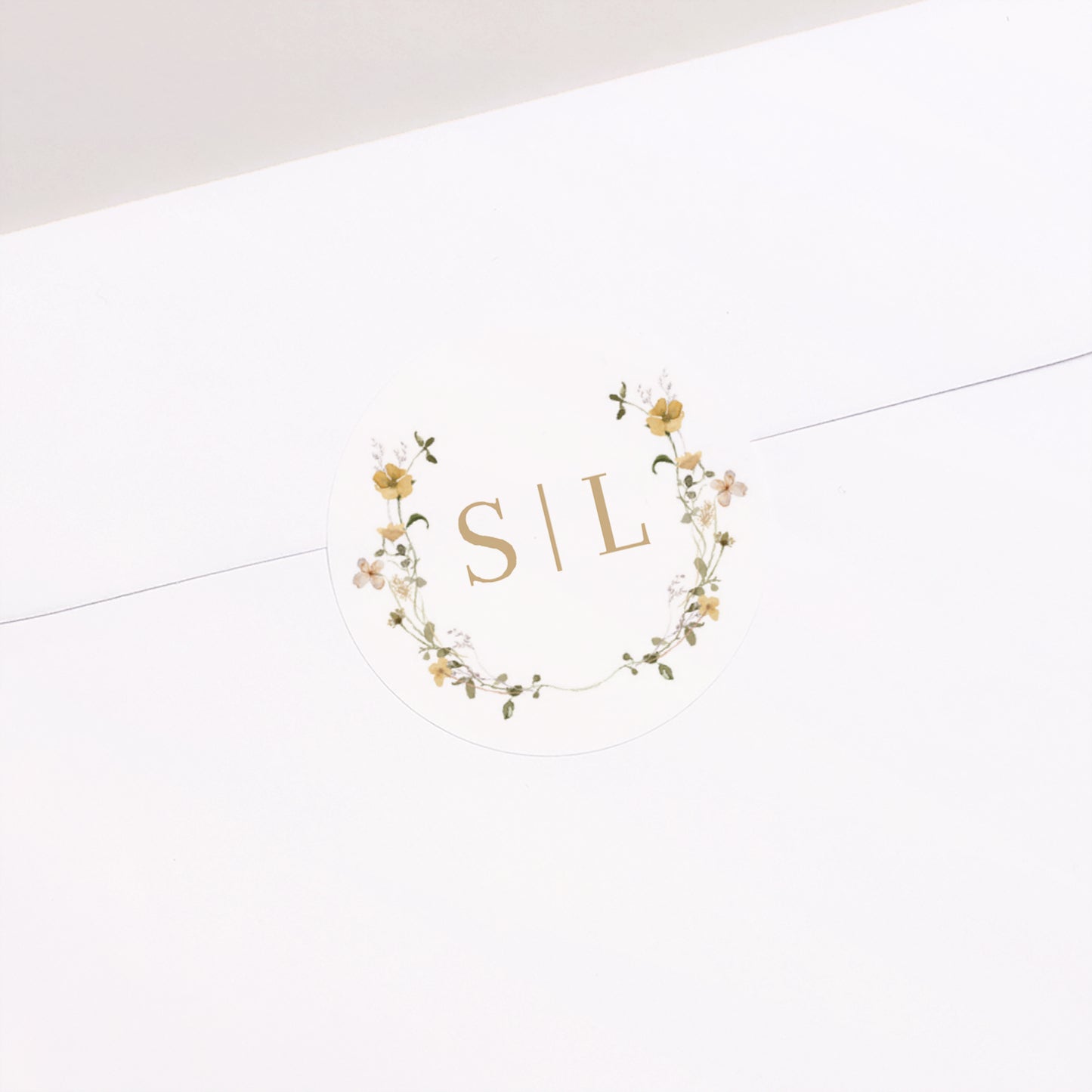Sticker Hochzeit Rund Wildblumen II foto N° 1