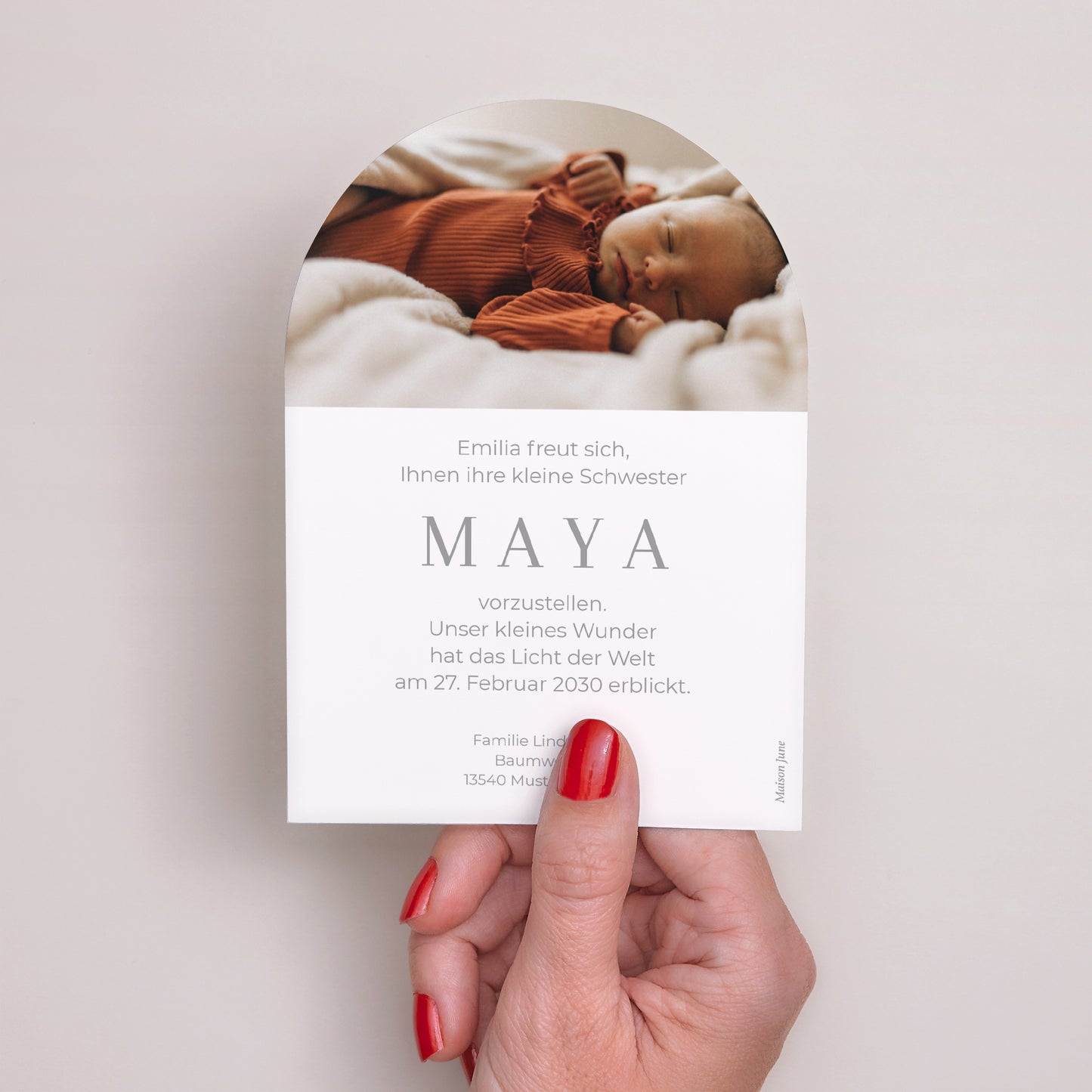 Geburtskarte Kleine Arche A star is born foto N° 3