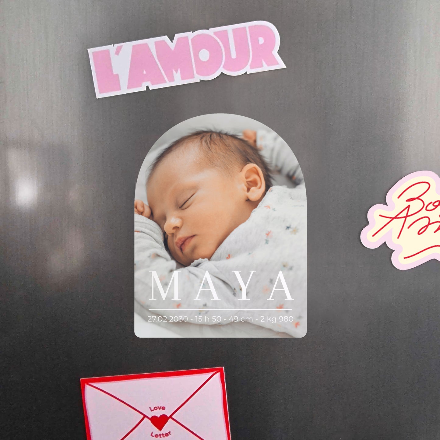 Geburtskarte 8er-Pack, magnetisch, Bogen A star is born foto N° 4