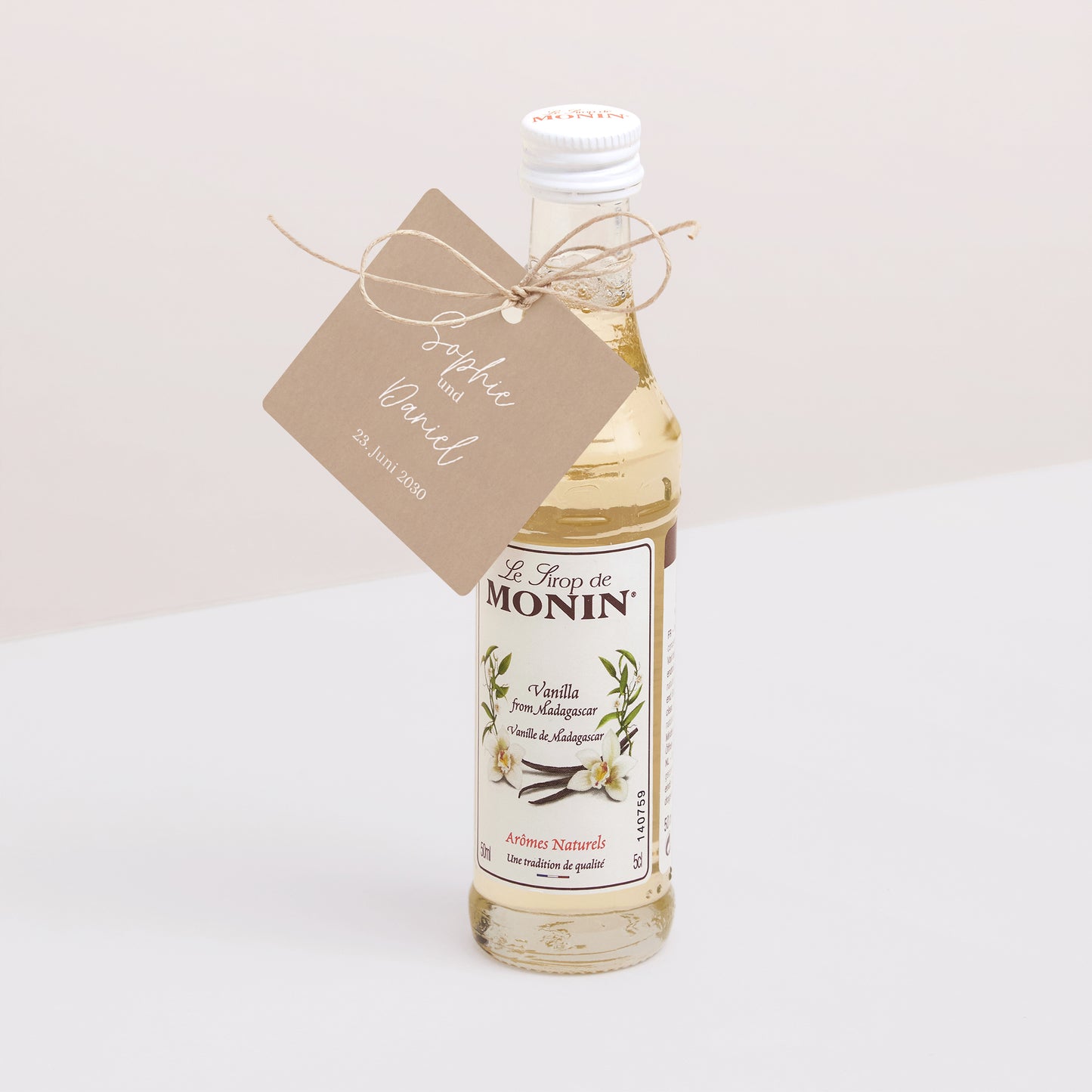 Vorgelochtes Etikett Hochzeit quadratisch Shakespeare II foto N° 3