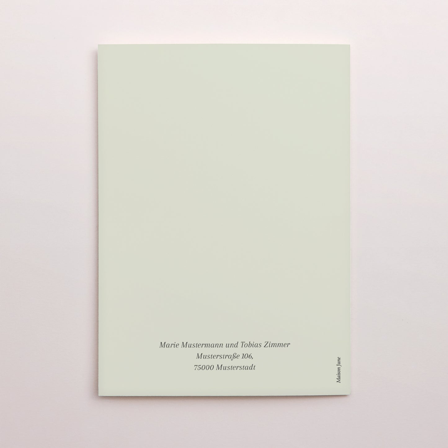 Dankeskarte Hochzeit Doppelflügelporträt Seralin foto N° 3