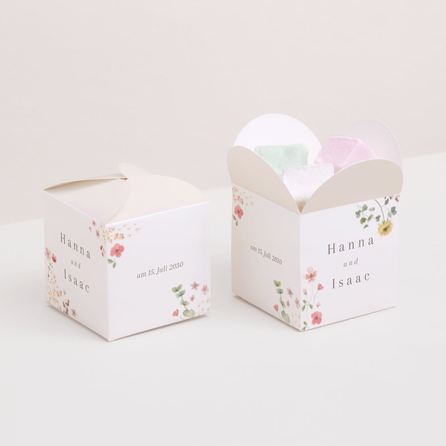 Geschenkbox Hochzeit Schmetterlingsöffnung foto N° 2