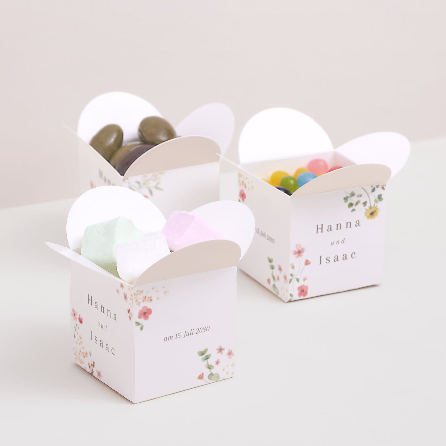 Geschenkbox Hochzeit Schmetterlingsöffnung foto N° 3