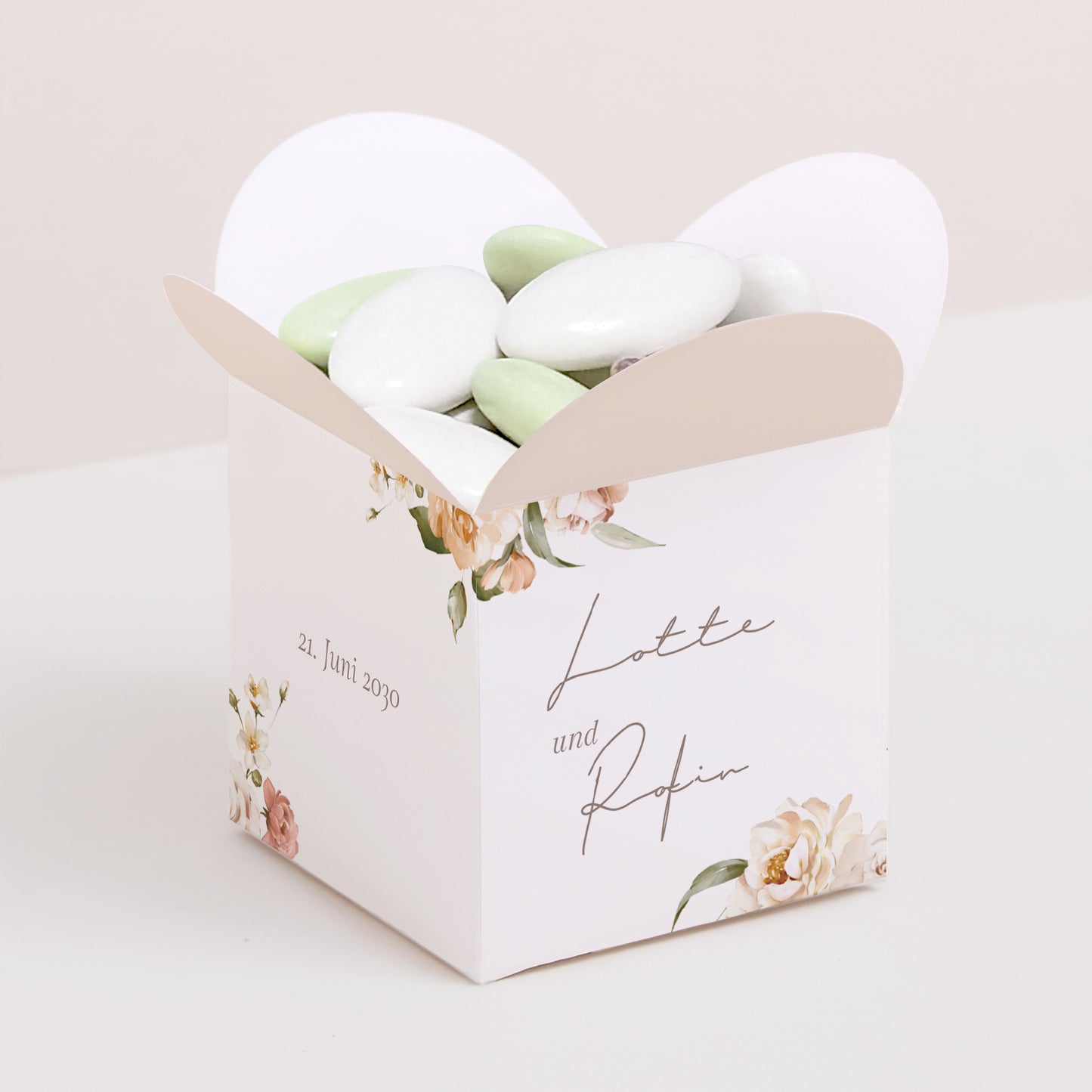 Geschenkbox Hochzeit Schmetterlingsöffnung foto N° 1