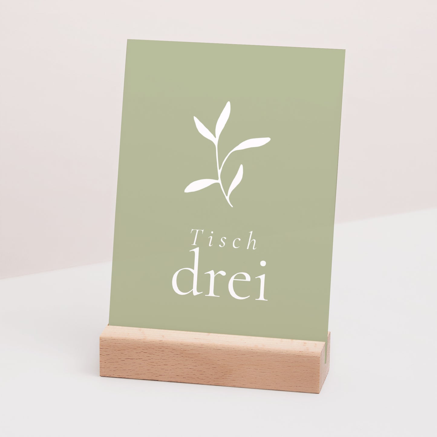 Tischnummern Hochzeit Rechteck Romantischer Zweig III foto N° 3