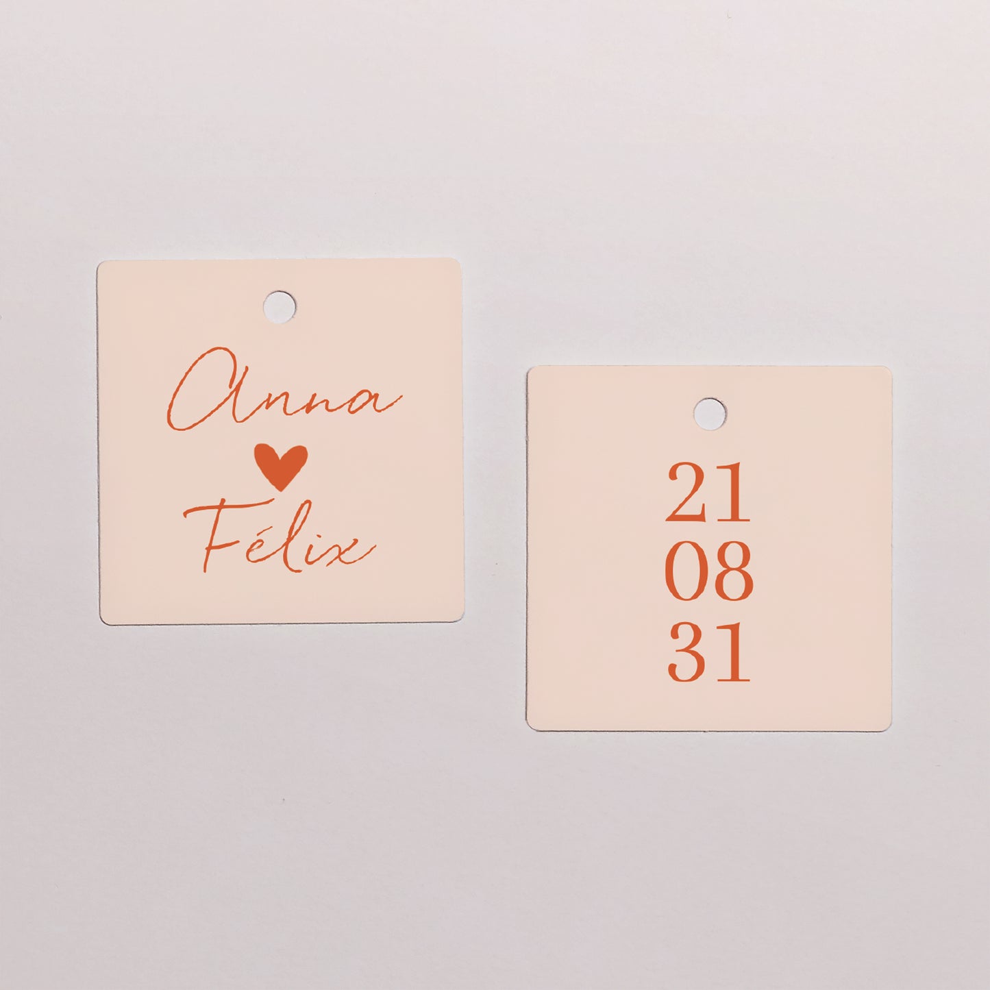 Geschenkbox Hochzeit Kugel mit quadratischem Etikett Liebe immer foto N° 3