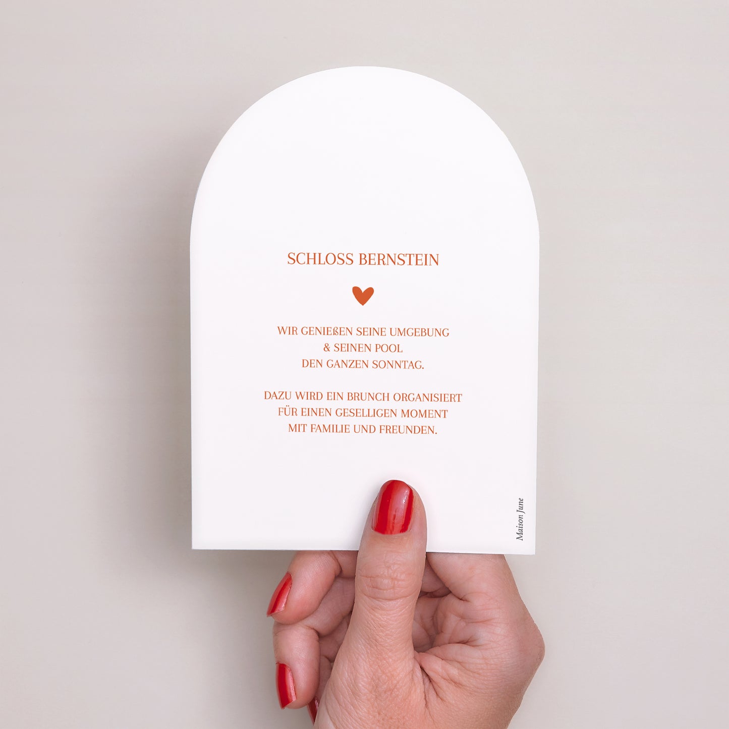 Einladungskarte Hochzeit Kleine Arche Liebe immer foto N° 3