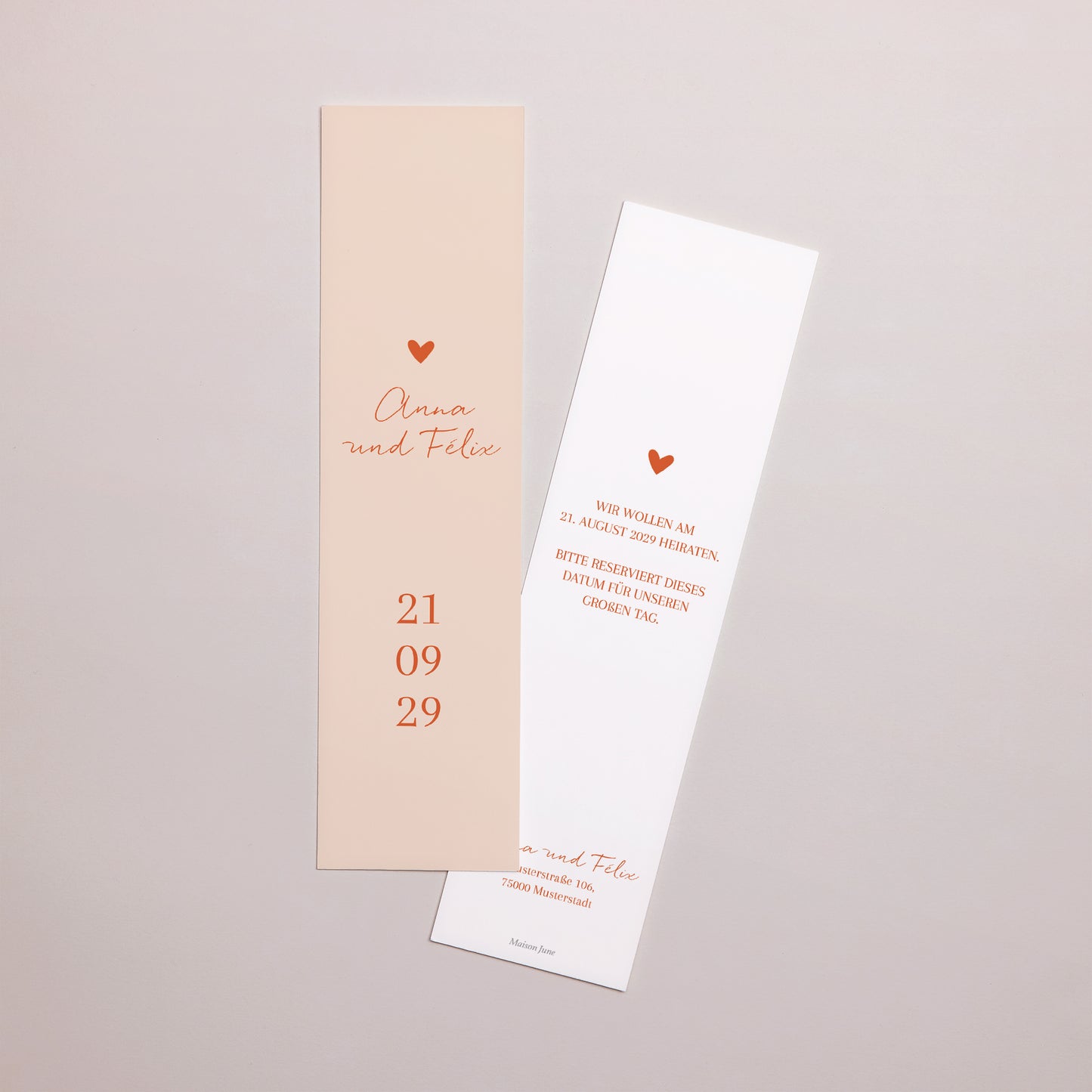 Save the date Karte Hochzeit Lesezeichen Liebe immer foto N° 1