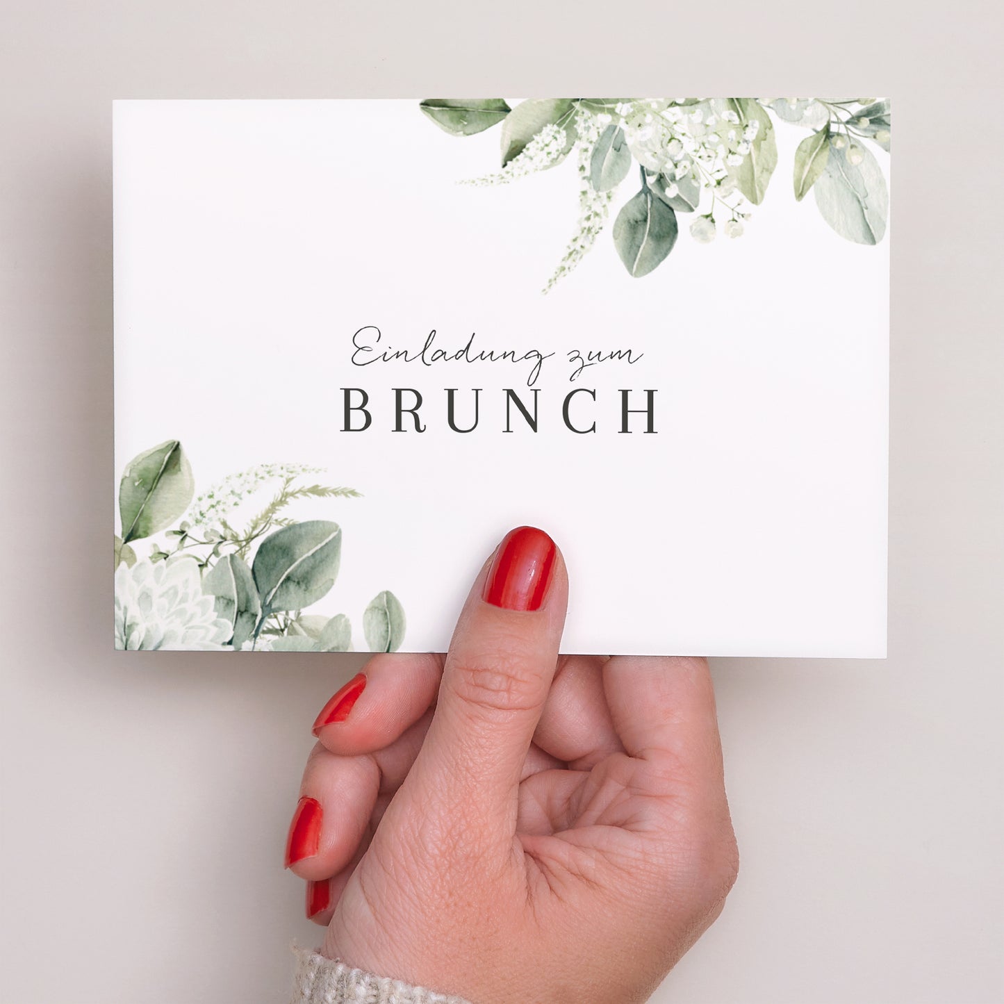 Einladungskarte Hochzeit Landschaft Natürlich Romantisch foto N° 3