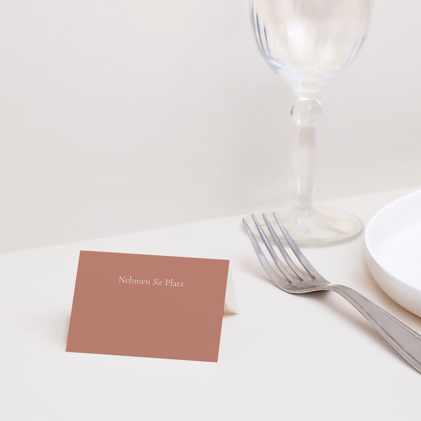 Tischkarten Hochzeit Quer Elegante Typografie II foto N° 2