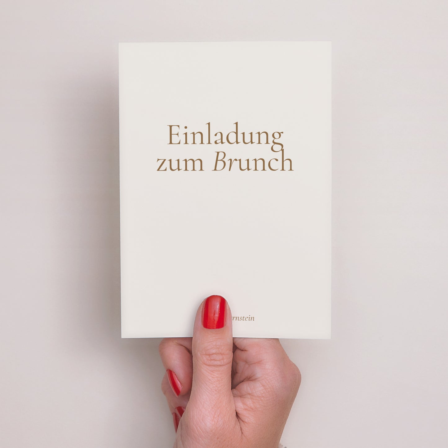 Beilegekarte Hochzeit Porträt Elegante Typografie II foto N° 2