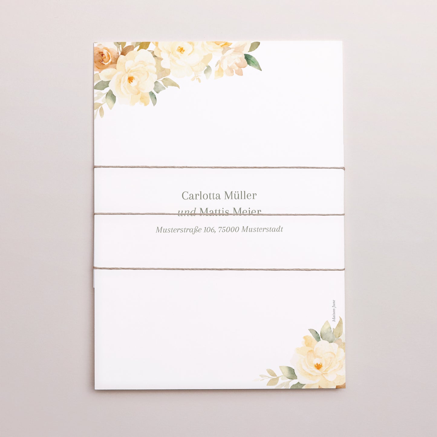 Hochzeitseinladung 3 Karten, Band foto N° 4