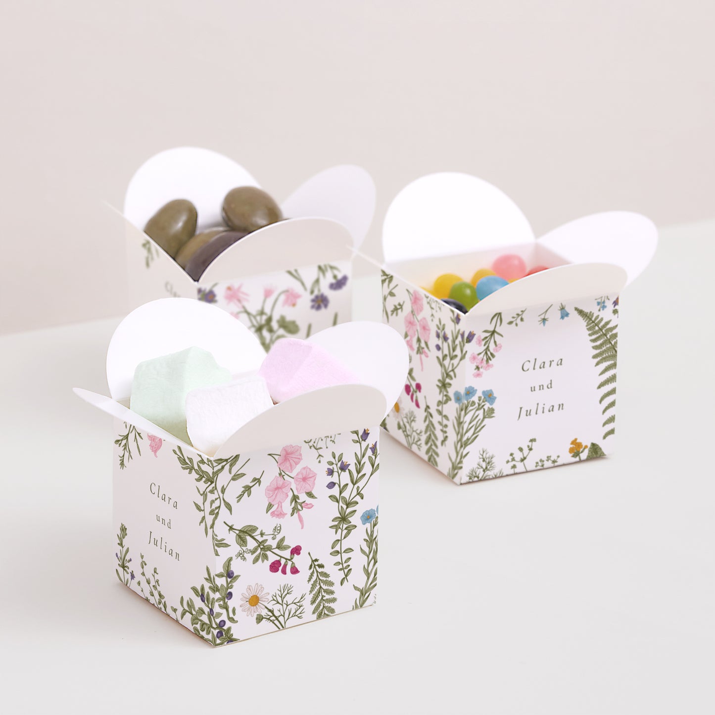 Geschenkbox Hochzeit Schmetterlingsöffnung Vintage Krone foto N° 3