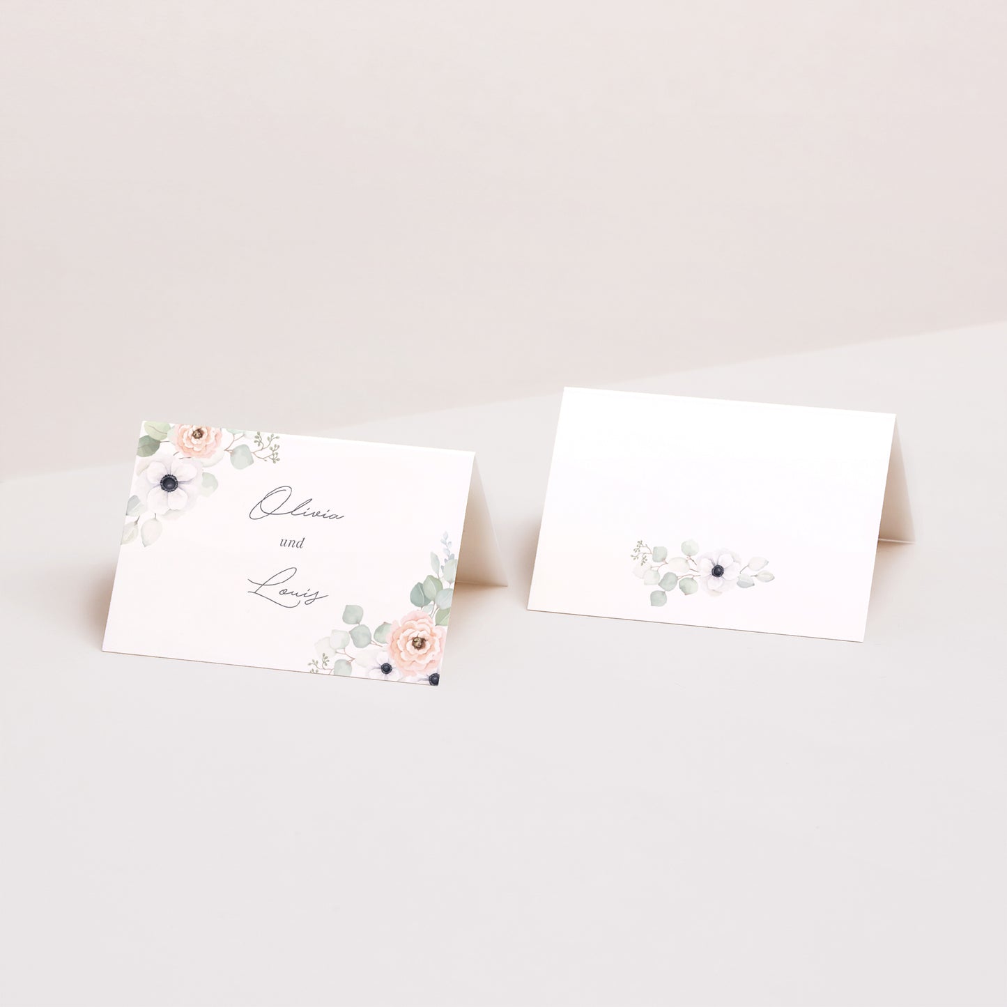 Tischkarten Hochzeit Quer foto N° 1