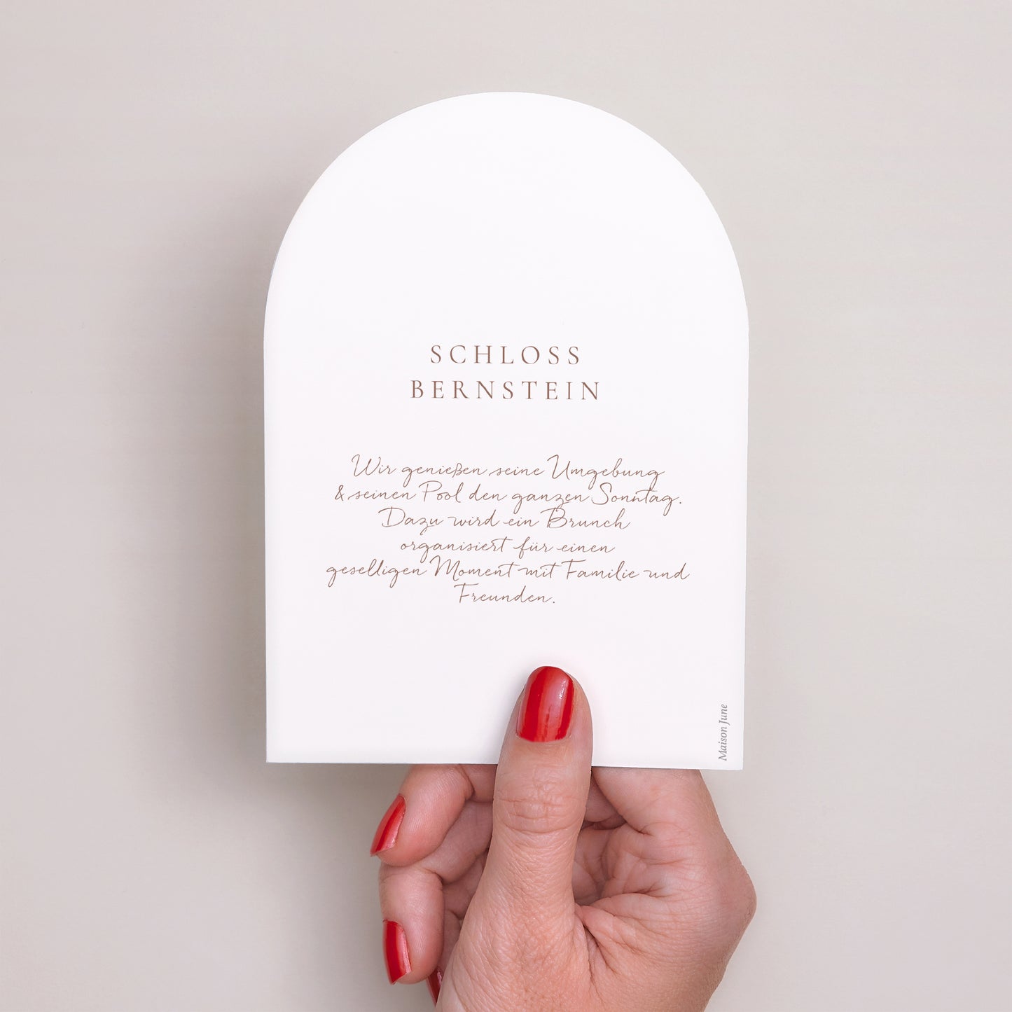 Einladungskarte Hochzeit Kleine Arche foto N° 3