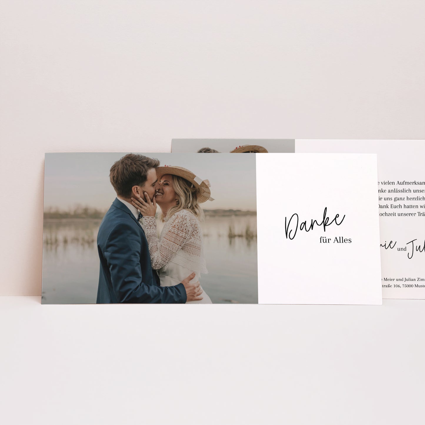 Dankeskarte Hochzeit Panoramische Landschaft Pacôme foto N° 1